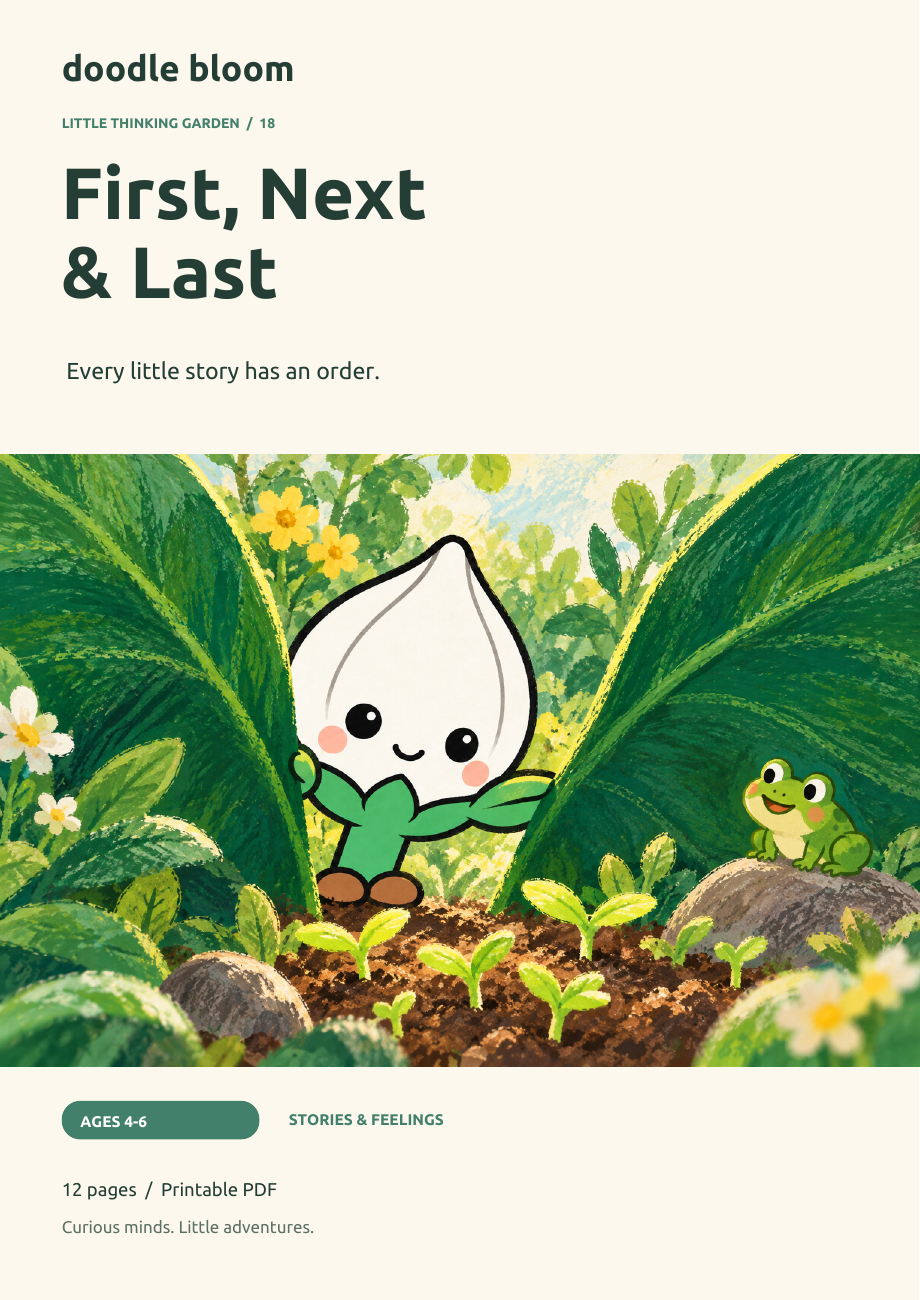 First, Next & Last: actual cover