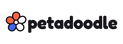 Petadoodle logo — a partly coloured flower beside a rounded lowercase wordmark
